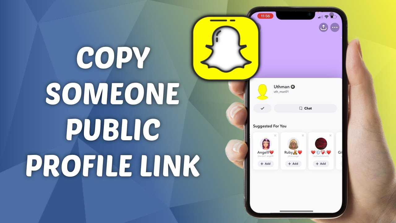 How to Copy Someone else&rsquo;s Public Public Profile Link on Snapchat