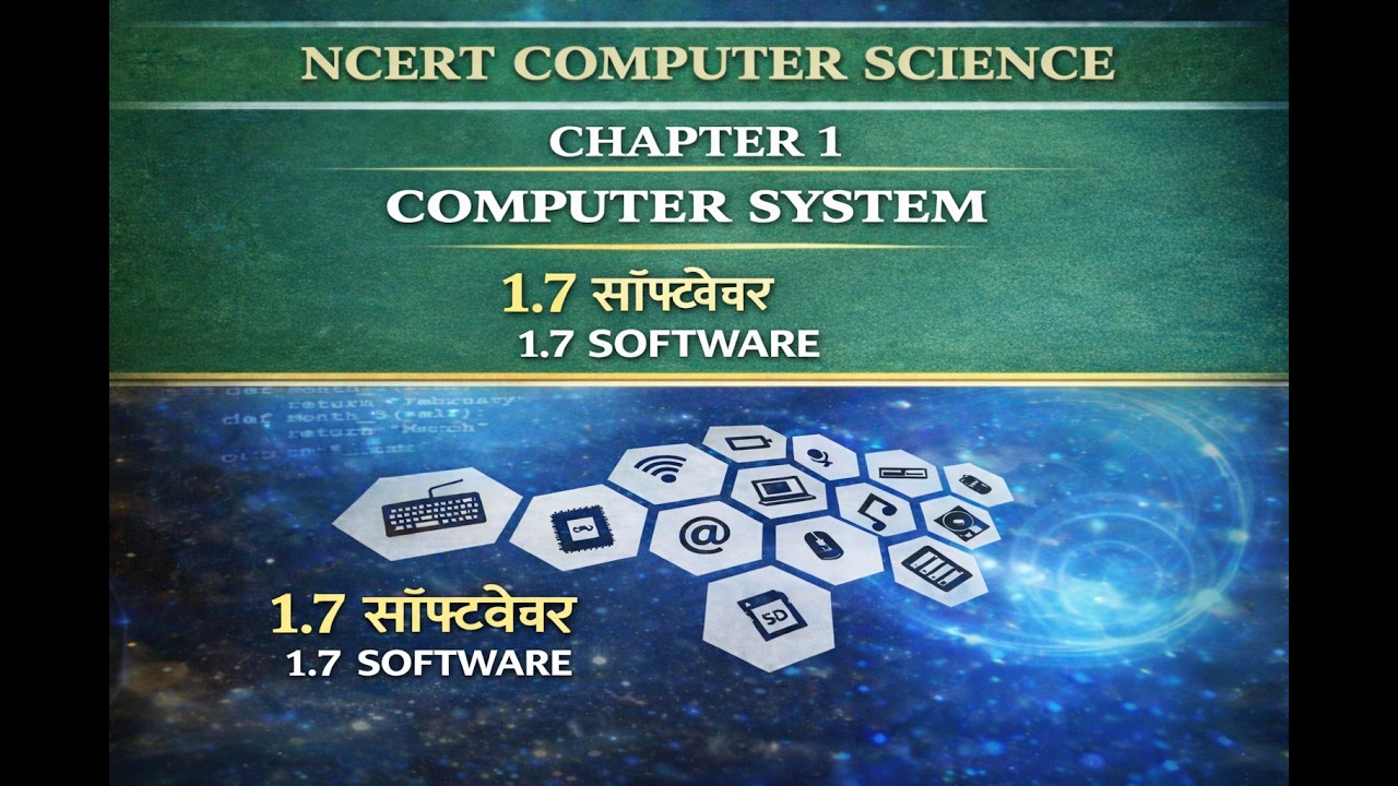 Chapter 1.7 Software || NCERT Class 11 Computer Science | Hindi |  Study Wip Vivek Hitaishi