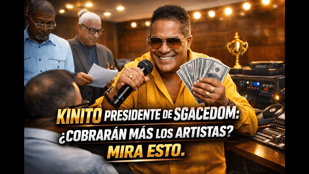 KINITO PRESIDENTE DE SGACEDOM: ¿COBRARÁN MÁS LOS ARTISTAS? MIRA ESTO
