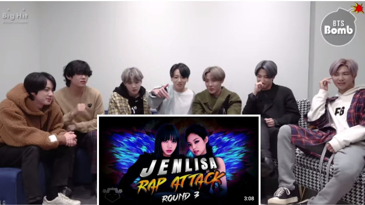 BTS Reaction to Blackpink 'Rap' Attack pt3 (Fanmade)
