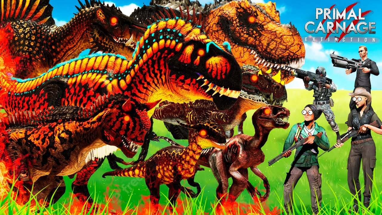 JUGANDO CON TODOS LOS DINOSAURIOS DEL INFIERNO | PRIMAL CARNAGE EXTINCTION