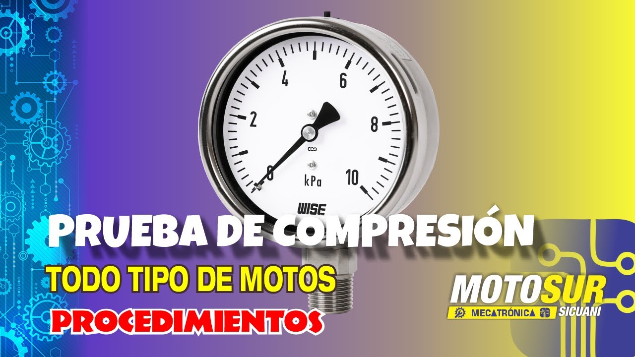 PRUEBA DE COMPRESIÓN  de cualquier moto, procedimientos a seguir.