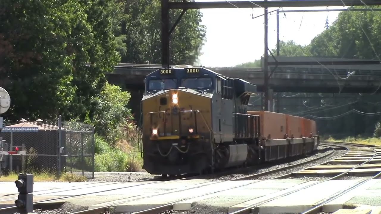 20190919 September 19 2019 CSX intermodal train Q032 ES44AC-H rear DPU work train ES44DC Woodbourne