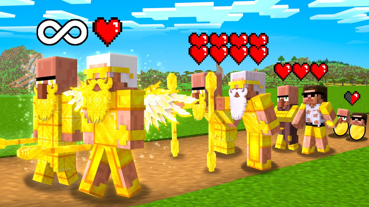 BIRTH TO DEATH AS A GOLD IMMORTAL in Minecraft !!!