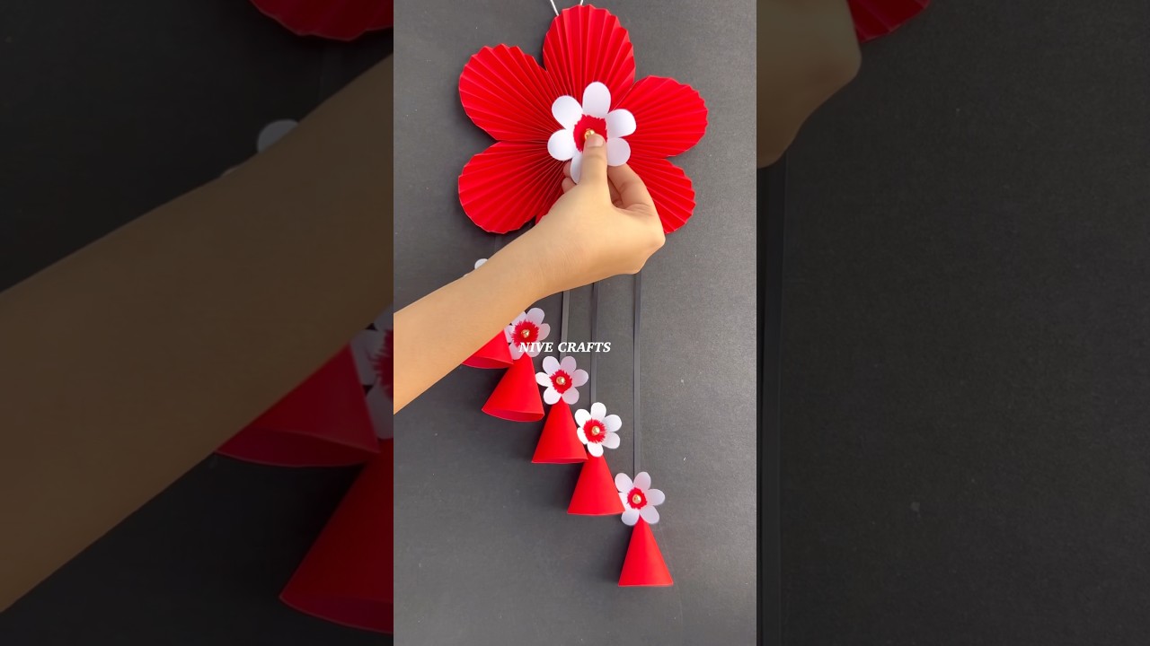 Unique Paper Wall Hanging Craft #shorts #wallhanging #diy