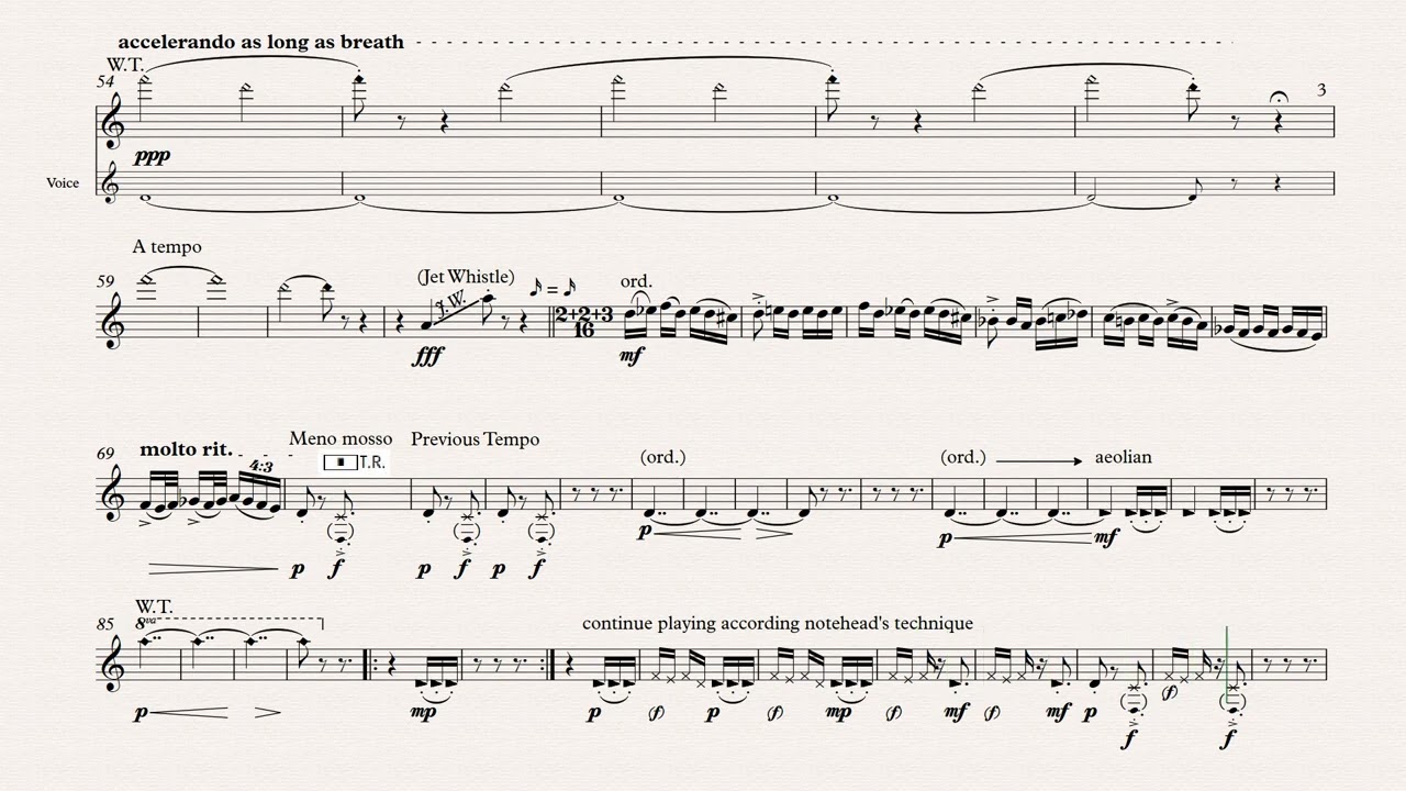 Departure, for solo flute