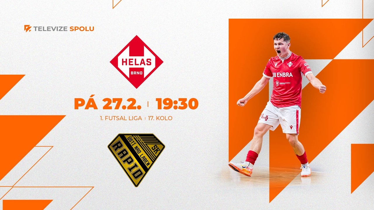 FUTSAL | Helas Brno - SK Rapid Ústí nad Labem (1. Futsal liga /17.kolo/2025-2026)