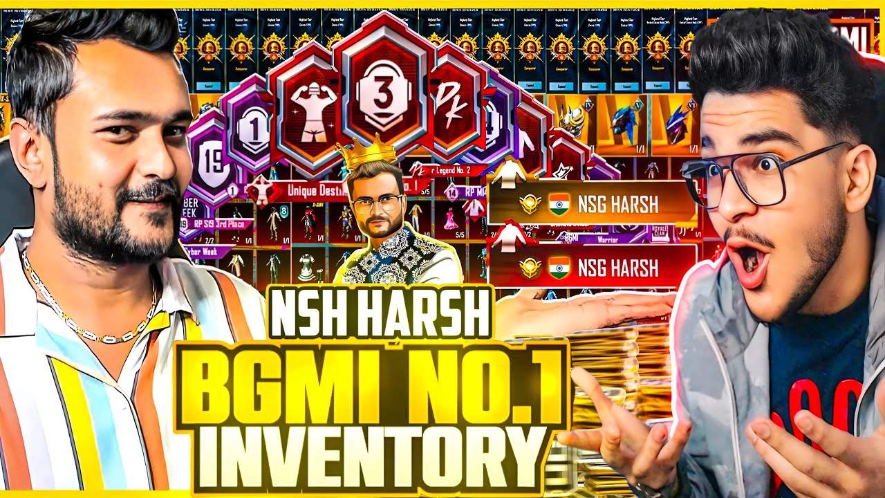 9,23,44,30,000₹ MOST EXPENSIVE PUBG MOBILE BGMI ACCOUNT! | NSG HARSH BEST Moments in PUBG Mobile