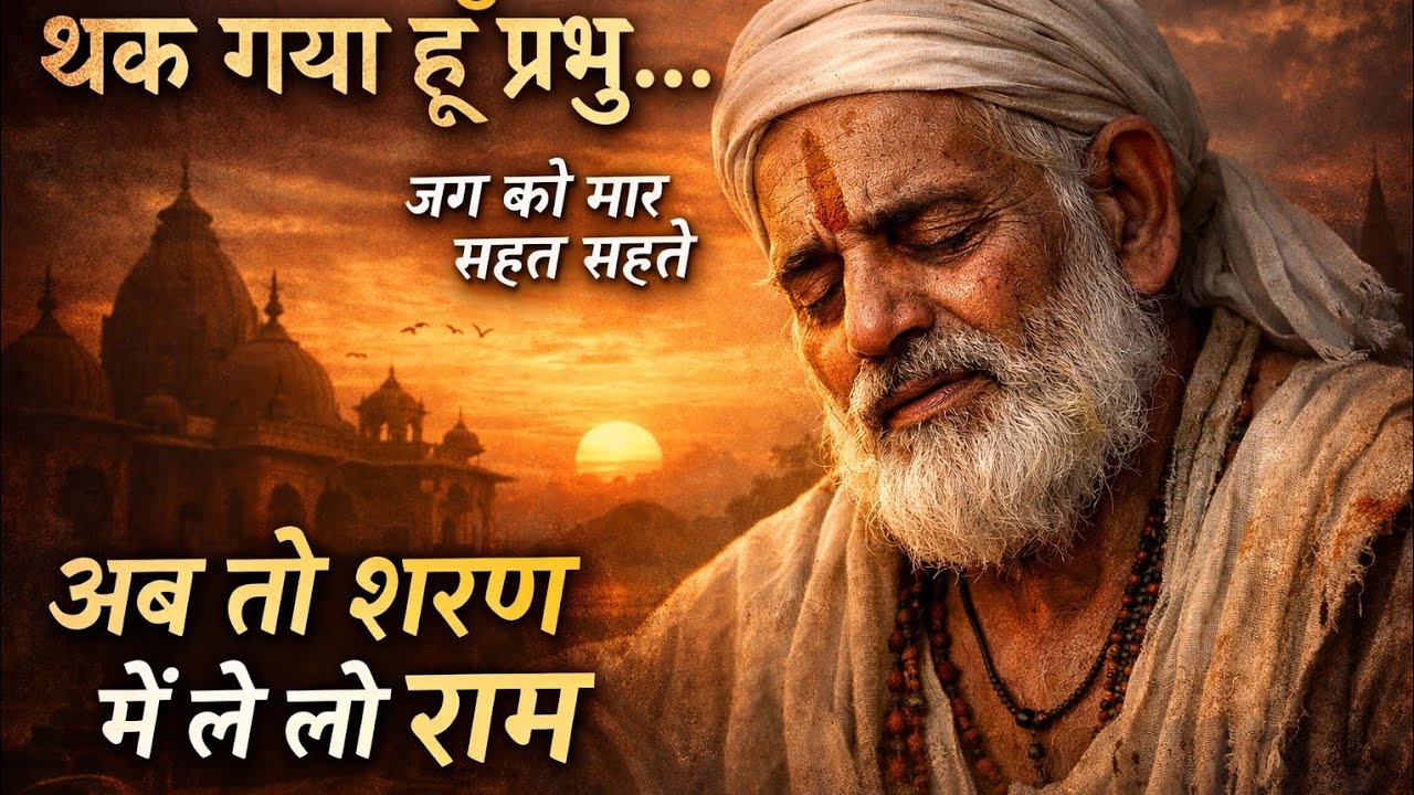 कबीर का करुण संदेश – थक गया हूँ प्रभु 😢 | #VairagyaBhajan #InnerPeace #SpiritualBhajan |