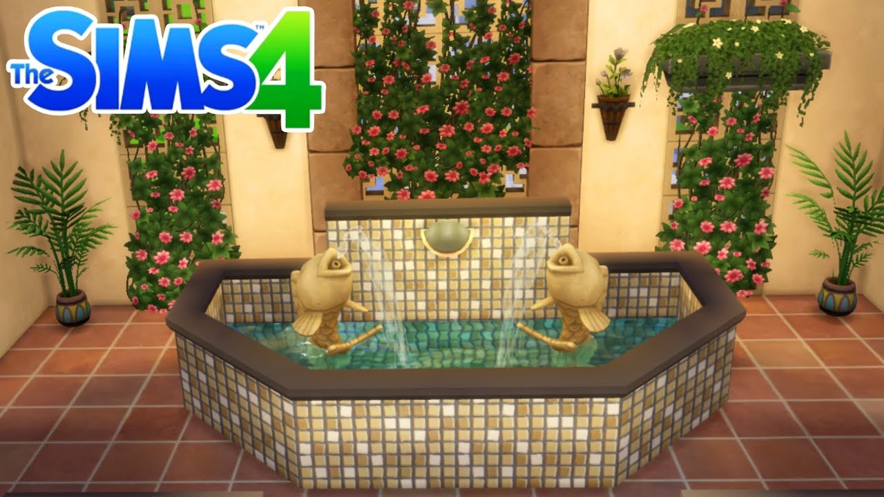 The Sims 4 - Como construir um chafariz dentro de casa / The sims 4 interior pound ideas #thesims4