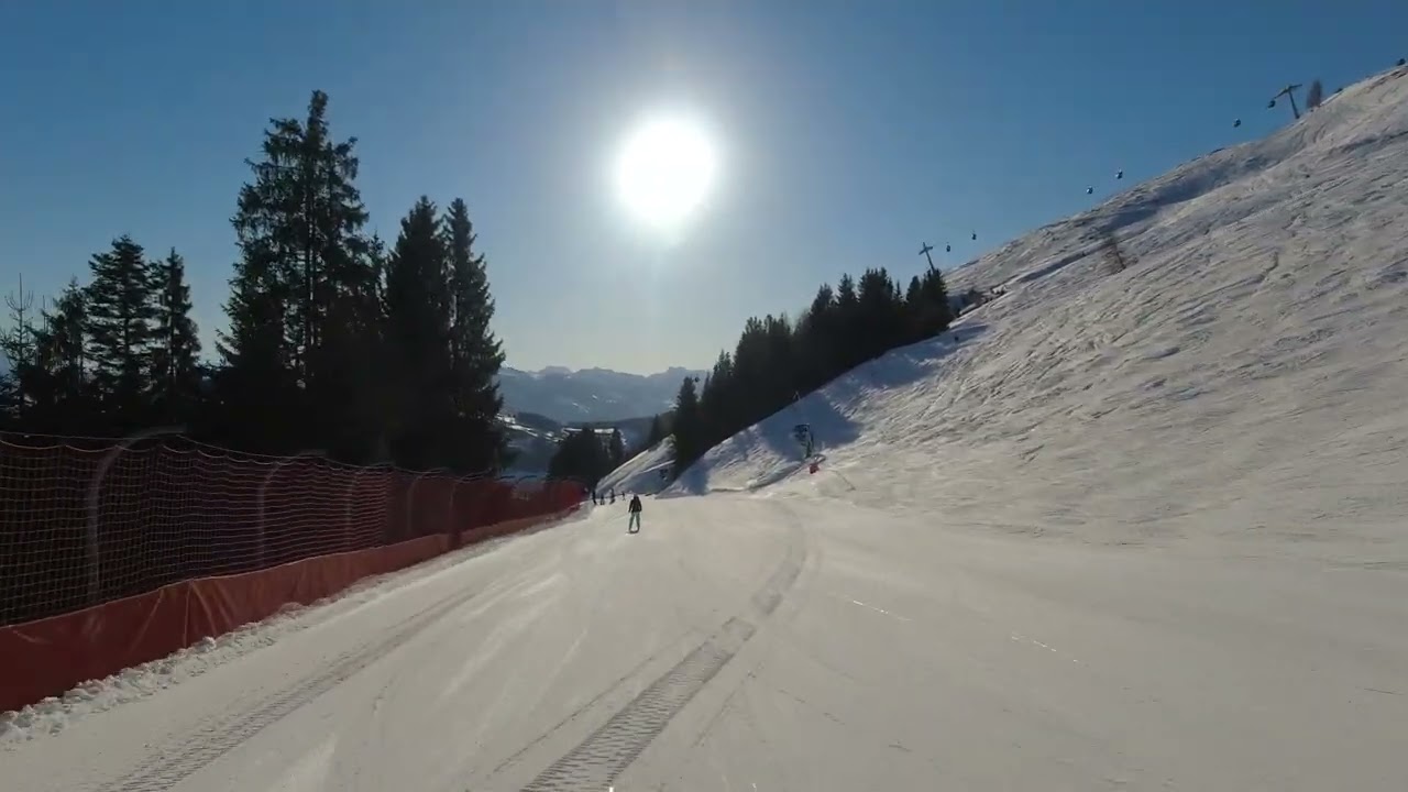 4k - SkiWelt - Wilder Kaiser - Talabfahrt Ellmau - March 2022