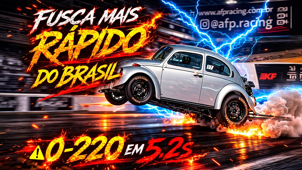 Fusca mais rápido do Brasil  ⚠️ 0 a 220km/h em 5.2s