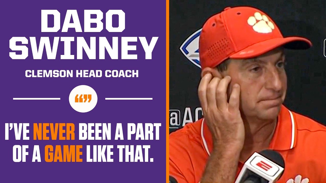 Dabo Swinney In DISBELIEF After Clemson's UPSET Loss To Duke I CBS Sports