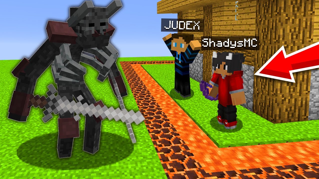 Mutant Wither Skeleton vs SIKRESTE HUS I Minecraft!