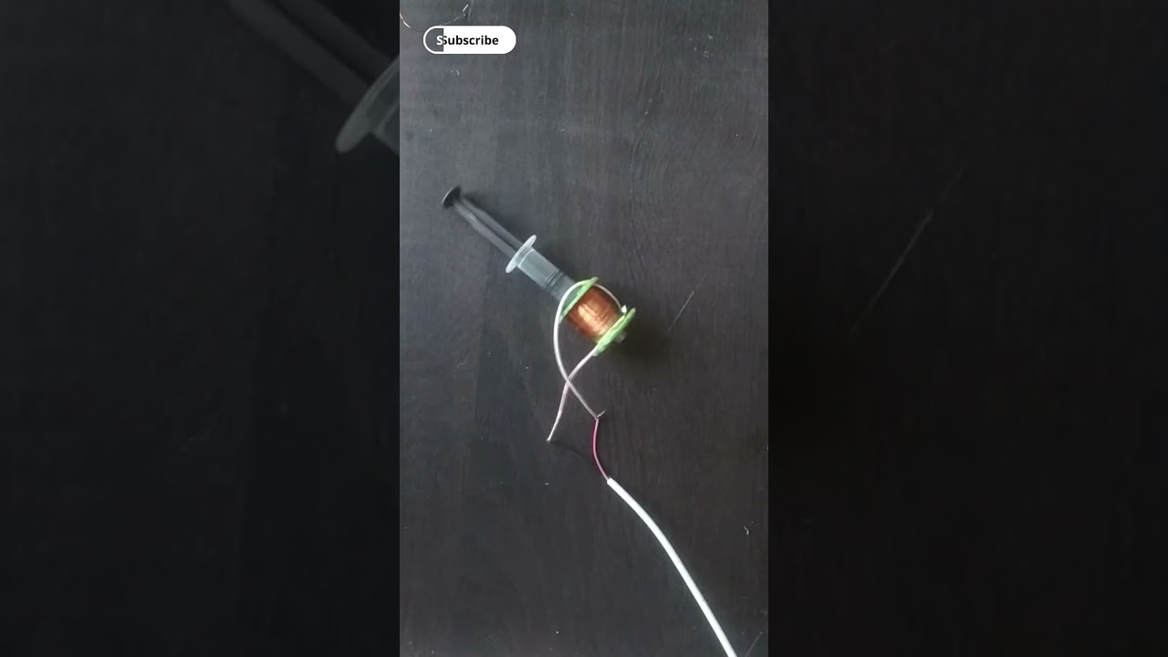copper coil experiment // AC current // neodymium magnet rotating  ..........