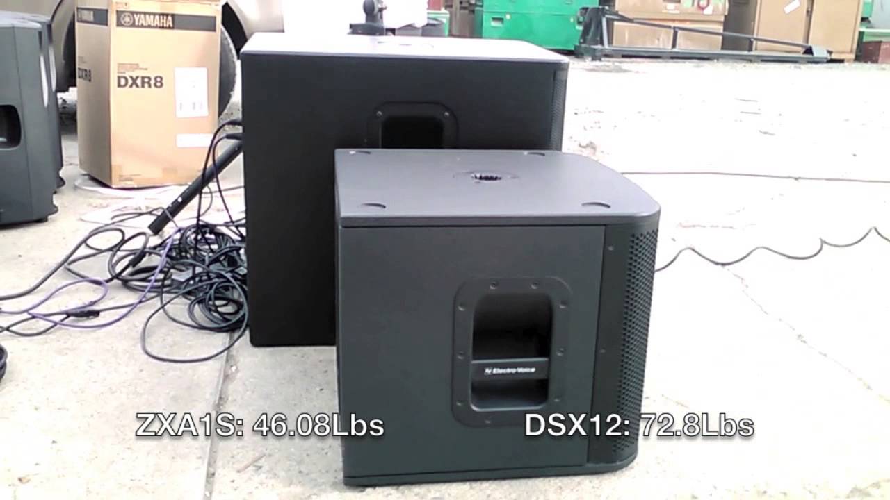 EV Zxa1Sub Vs Yamaha Dxs12