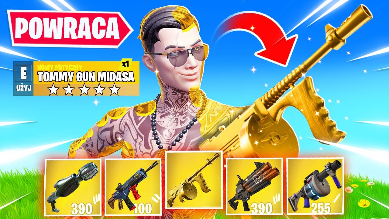 ZBODYŁEM WSZYSTKIE MITYKI KT&Oacute;RE POWR&Oacute;CIŁY! TOMMY GUN MIDASA!
