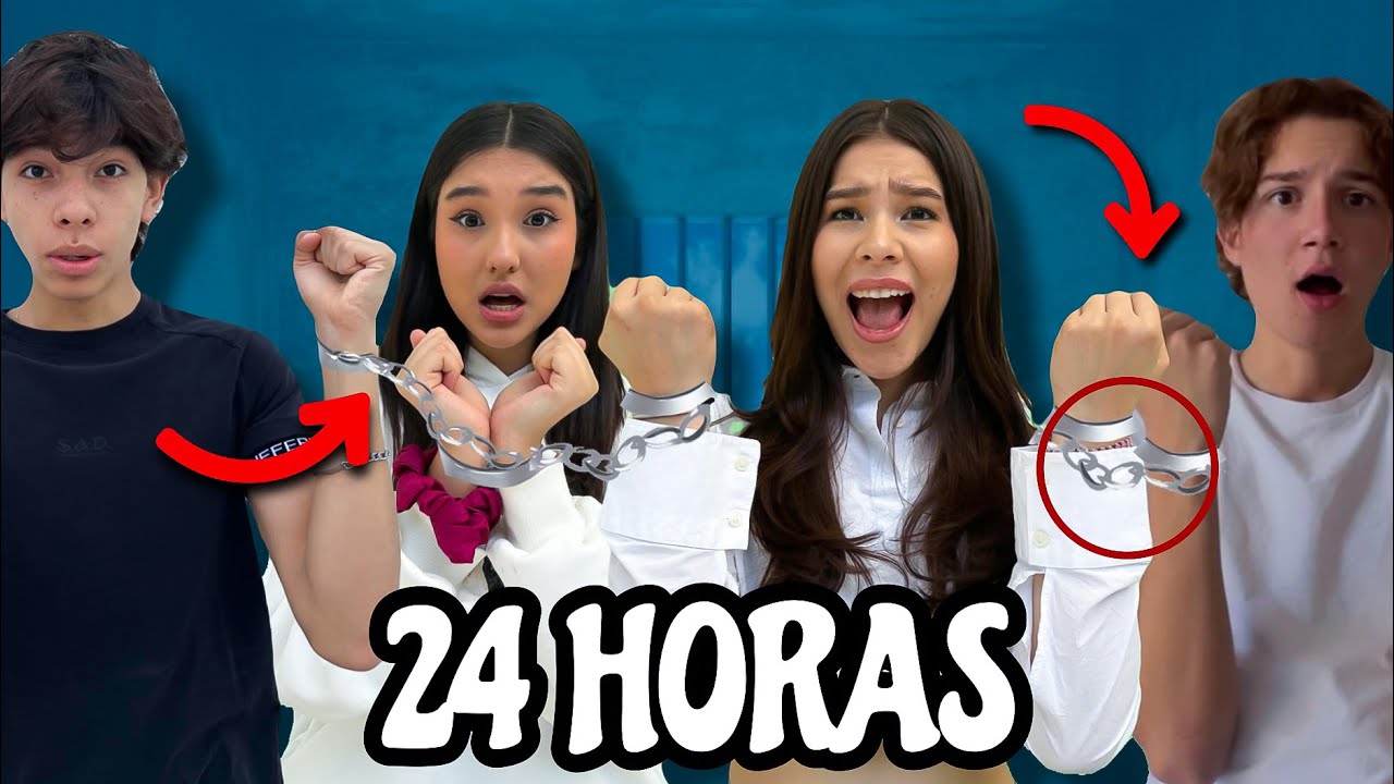 24 HORAS ESPOSADOS con el TEAM 😰🔥
