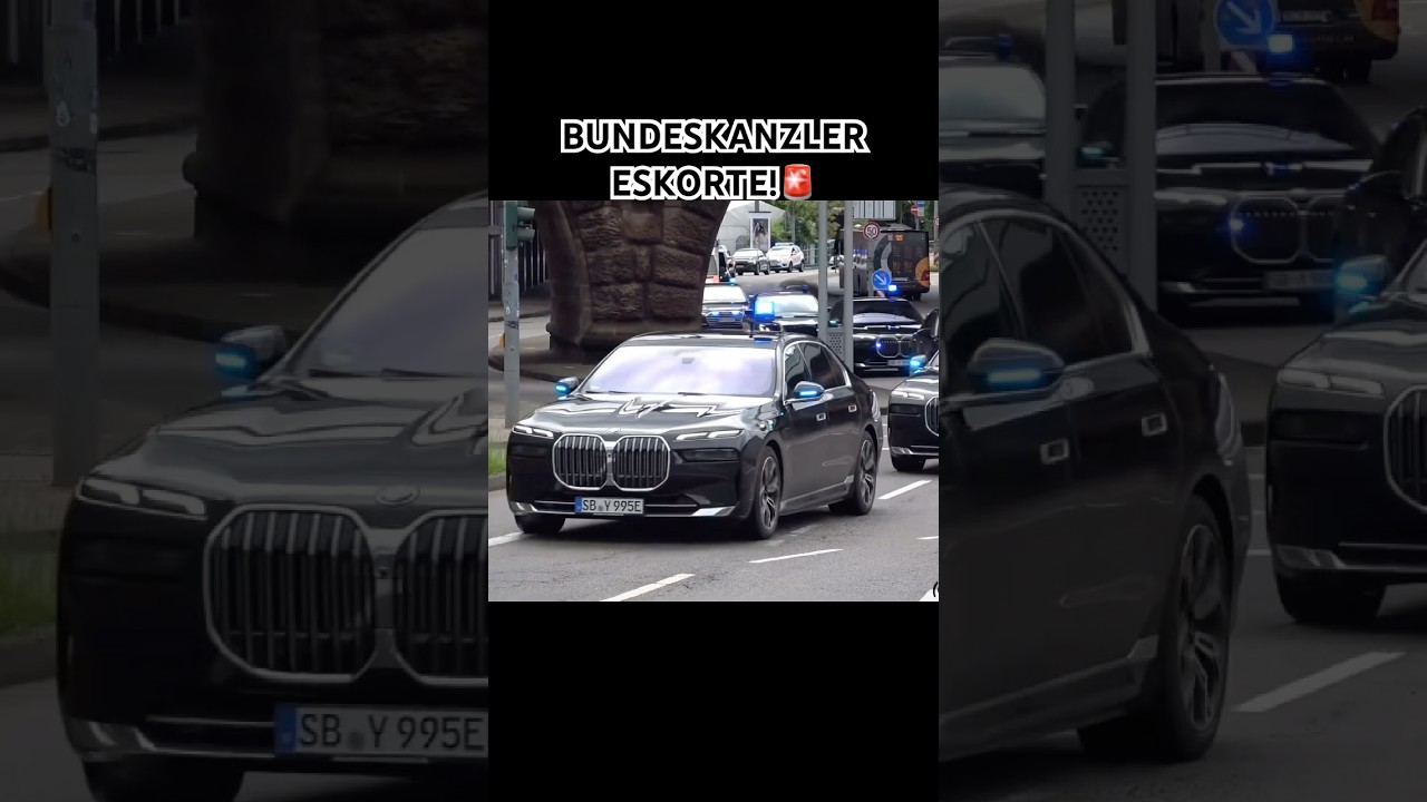 [BUNDESKANZLER VIP ESKORTE!] #bundeskanzler #vip #polizei #feuerwehr #rettungsdienst #hochwasser