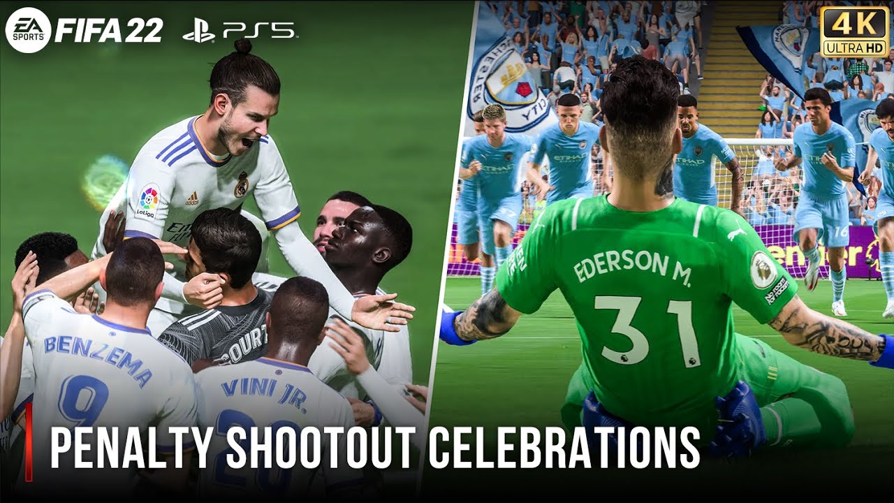 FIFA 22 | Празднование пенальти | PS5™ 4K 60 кадров в секунду