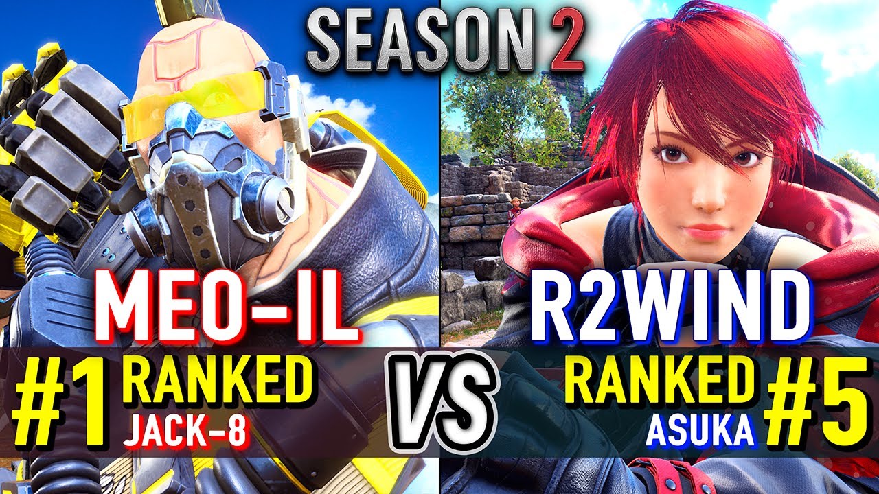 T8 🔥 MEO-IL (#1 Ranked Jack-8) vs R2WIND (#5 Ranked Asuka) 🔥 Tekken 8 High Level Gameplay