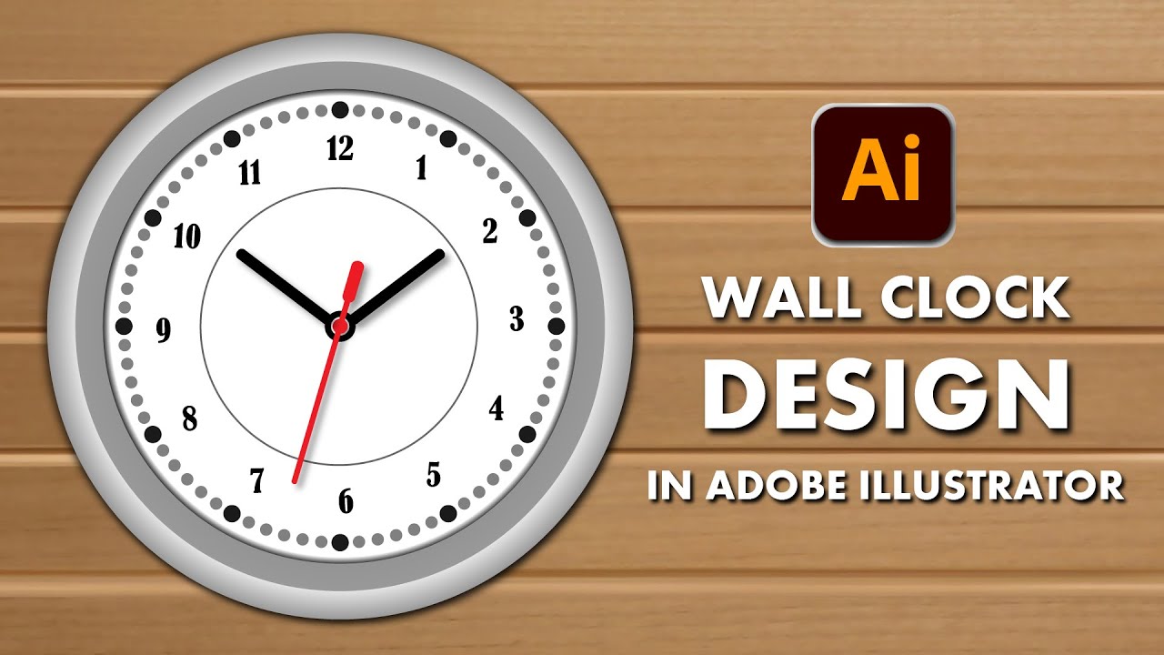 How to Create Wall Clock Design in Adobe Illustrator CC
