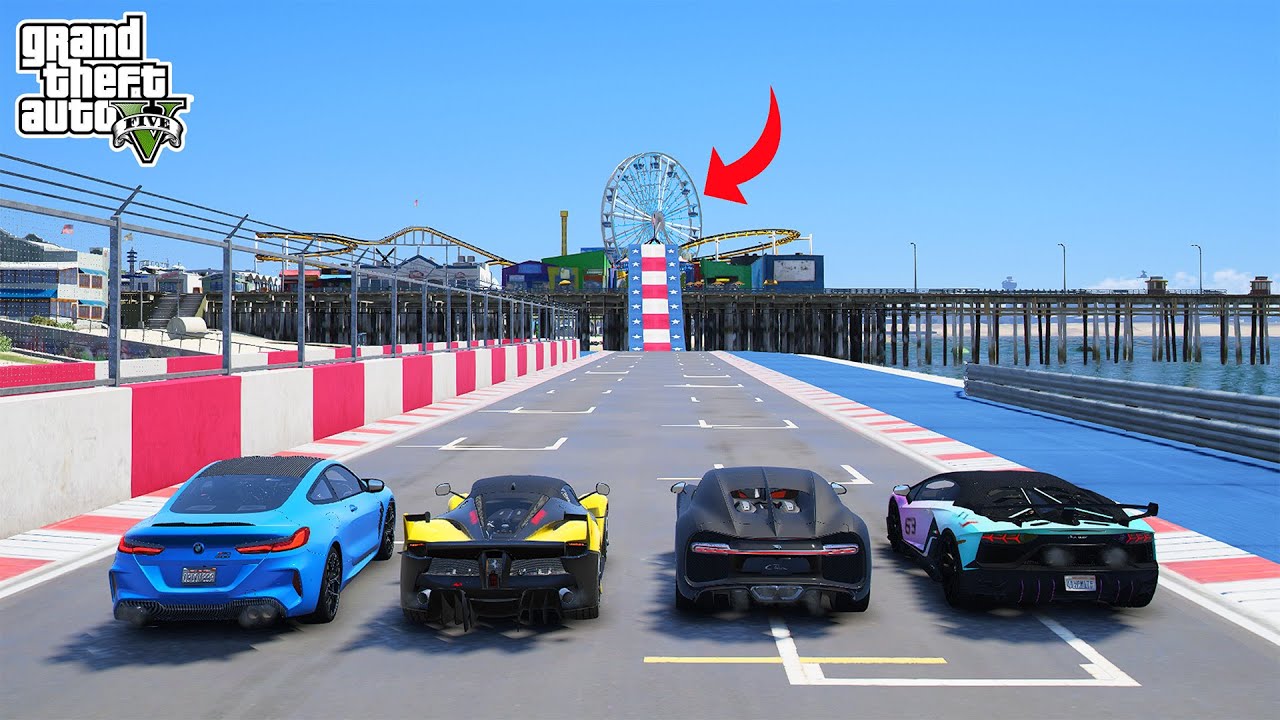 Fastest Supercars Vs Mega Jump Challenge !! 🥶