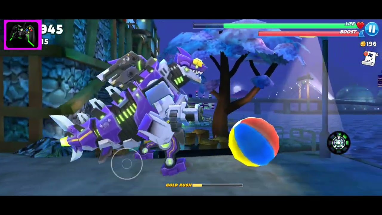Hungry Shark World} Mecha Sharkjira -Gameplay 😍😈