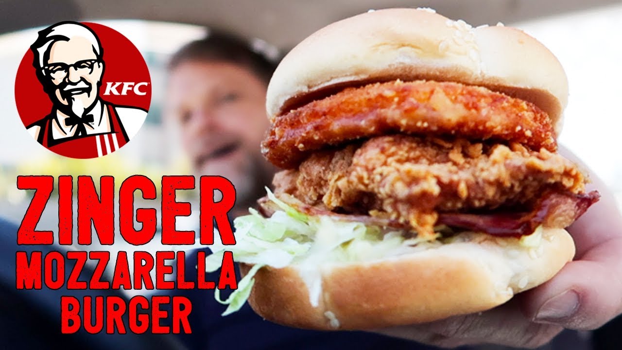 NEW KFC ZINGER MOZZARELLA BURGER REVIEW - Greg's Kitchen