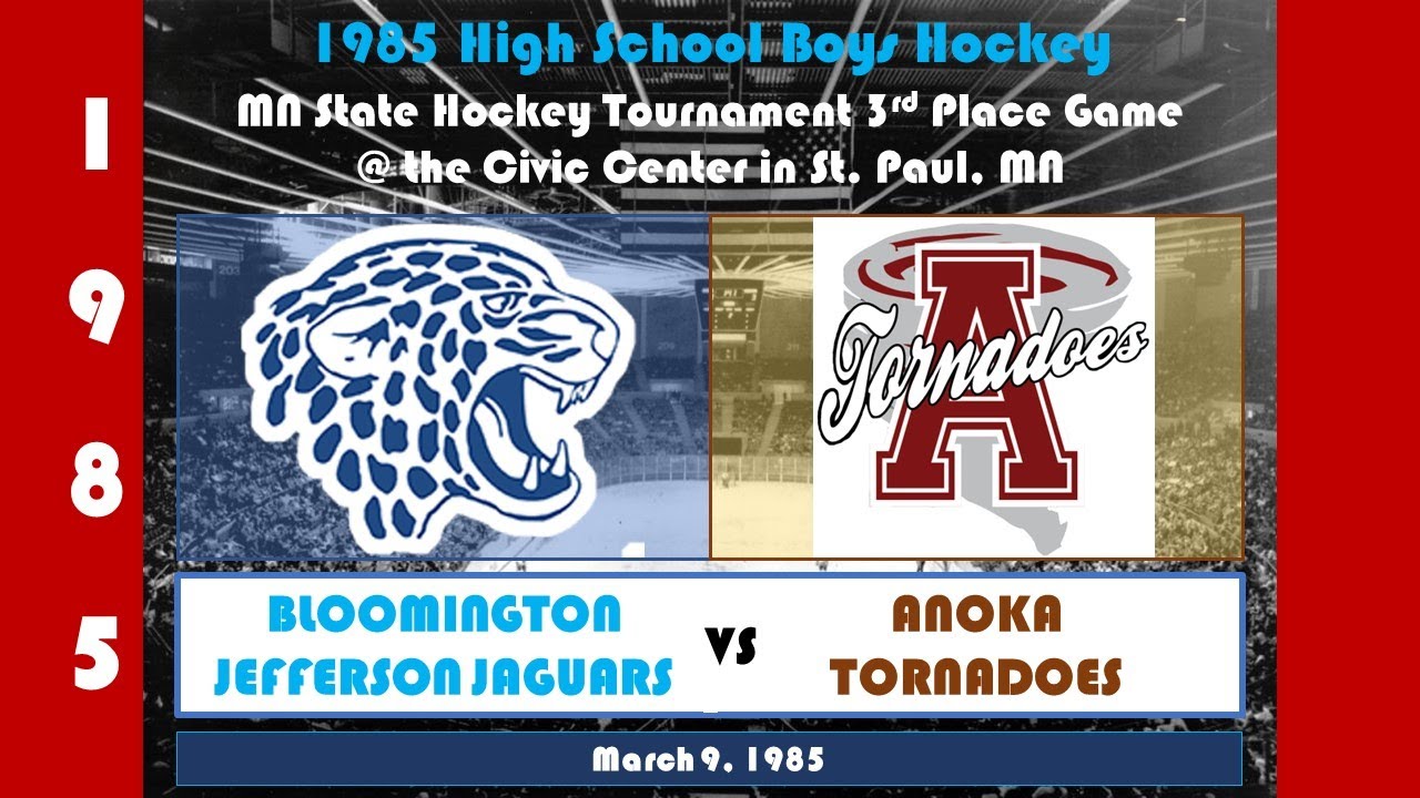 1985 MN Boys High School State Hockey Tournament, 3rd place game, Anoka v. Bloomington Jefferson