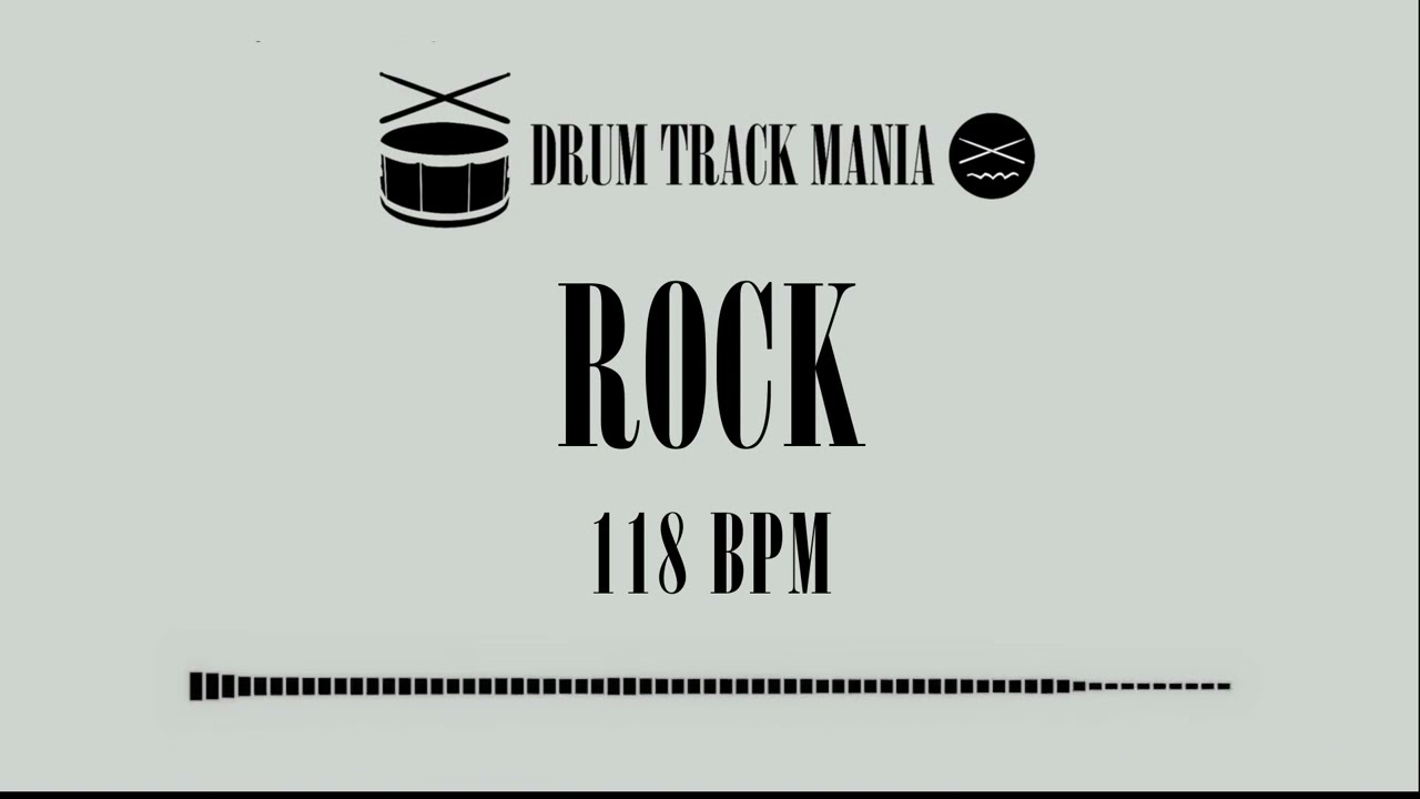 Rock Drums 118 BPM Drum Backing Track 1