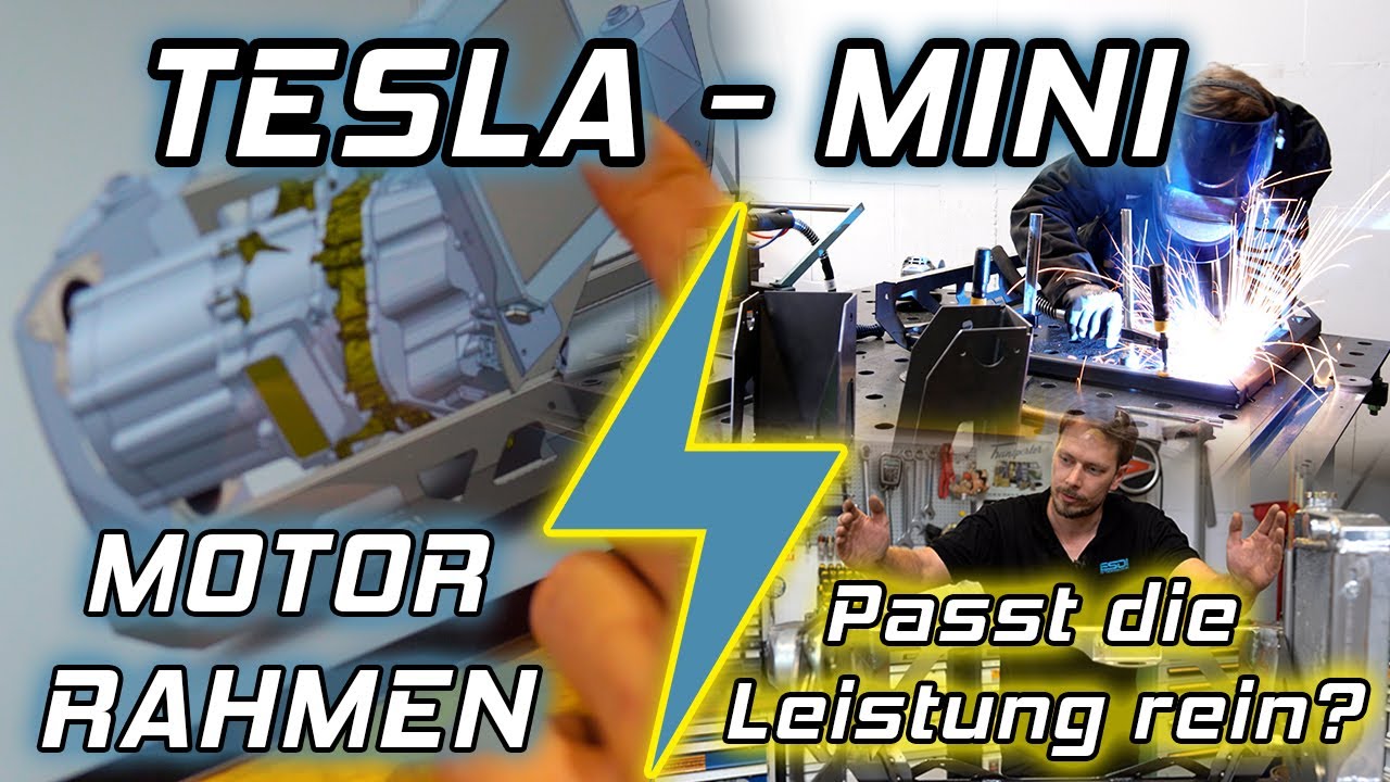 TESLA MOTOR IM MINI?! TEIL 2 | Motorrahmen für den 300 PS MINI | ESDI EV