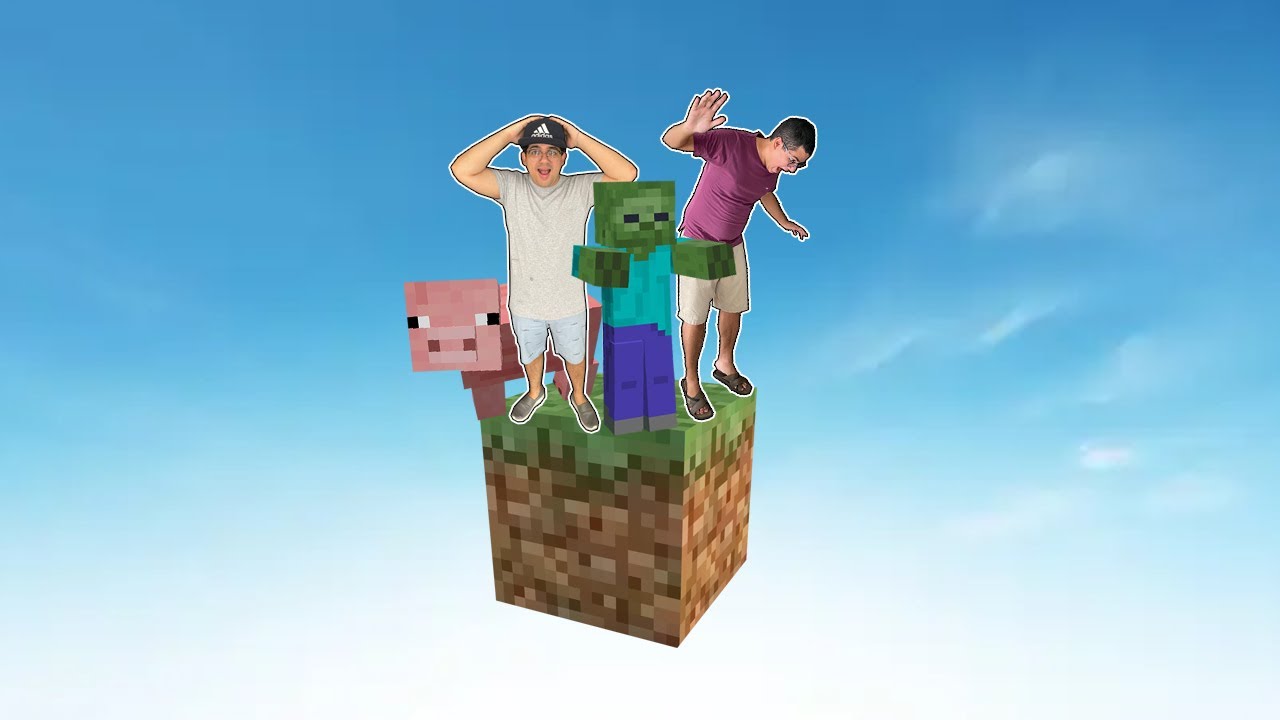 TENTAMOS SOBREVIVER EM CIMA DE UM BLOCO DO MINECRAFT NO MEIO DO NADA!