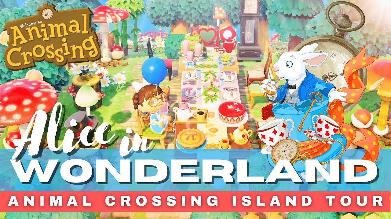Uplifting Alice In Wonderland Animal Crossing Island Tour #acnh #animalcrossing #acnhislandtour