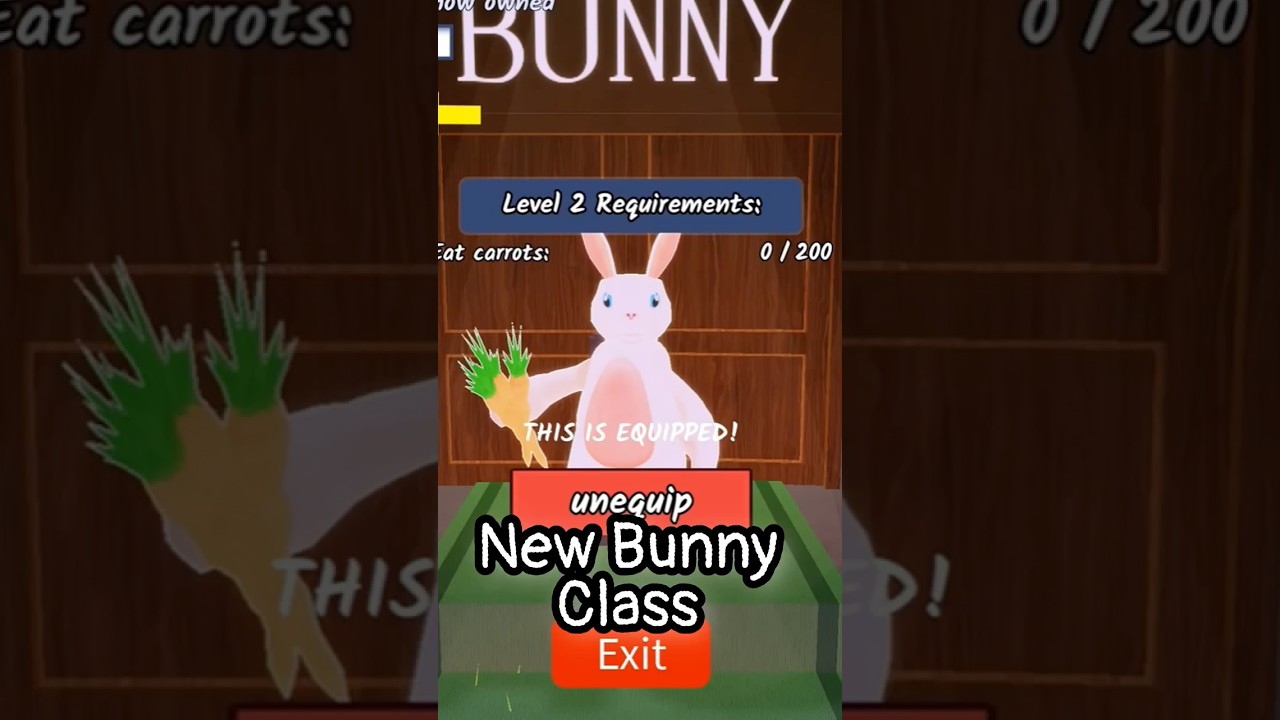New Bunny Class🐰99 Nights in the Forest #roblox #99nightintheforest #99nights