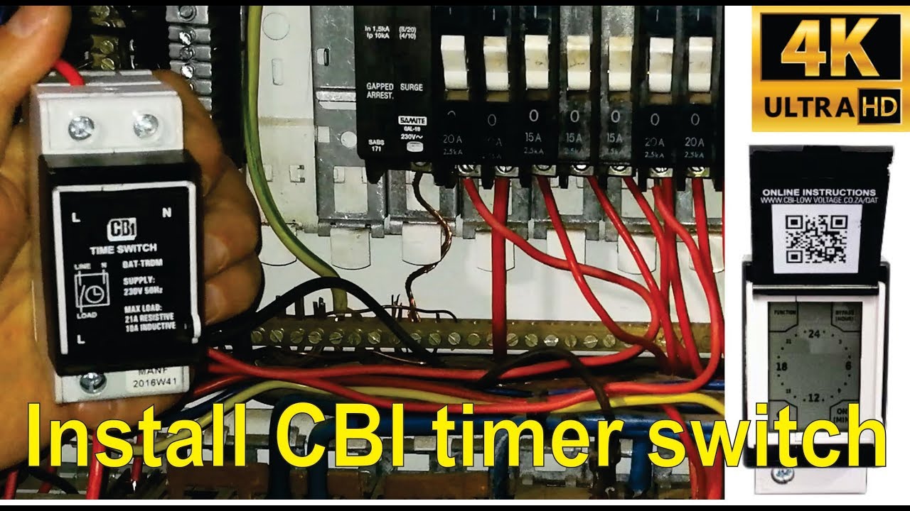 How to install and program the CBI QAT-TRDM timer switch- detailed
