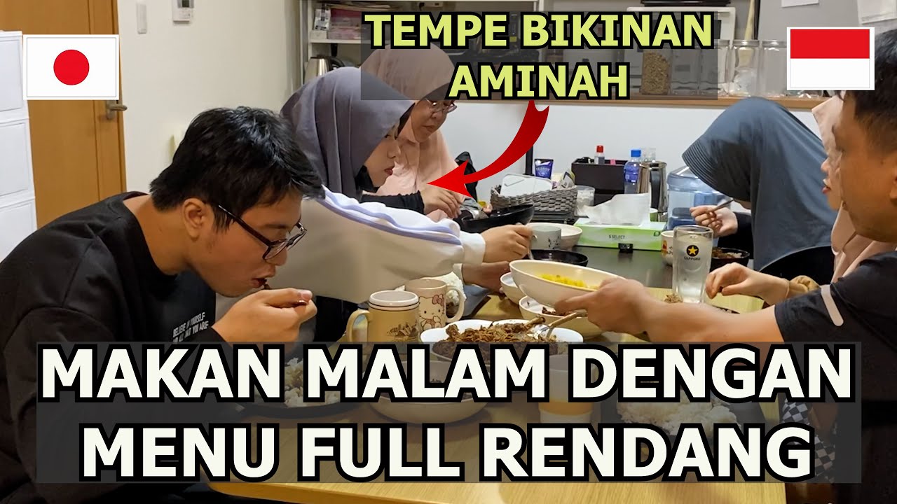 PERTAMA KALI BIKIN RENDANG DARI TEMPE BIKINAN SENDIRI DI JEPANG