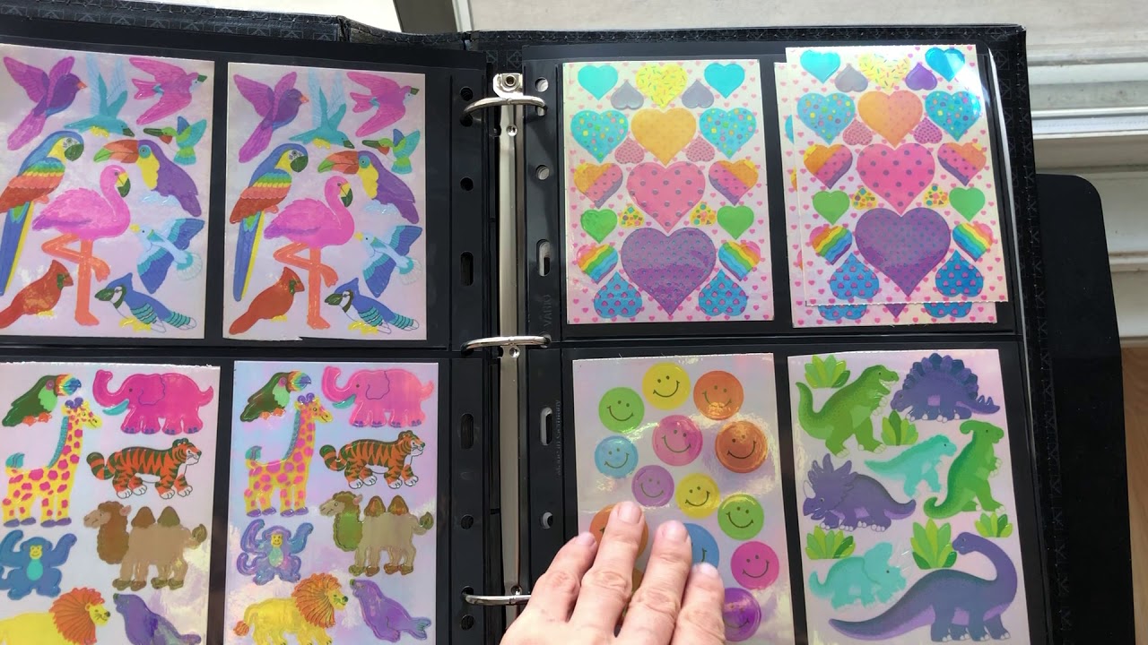 Sticker collection show and tell 10:  Sandylion sticker album no 3