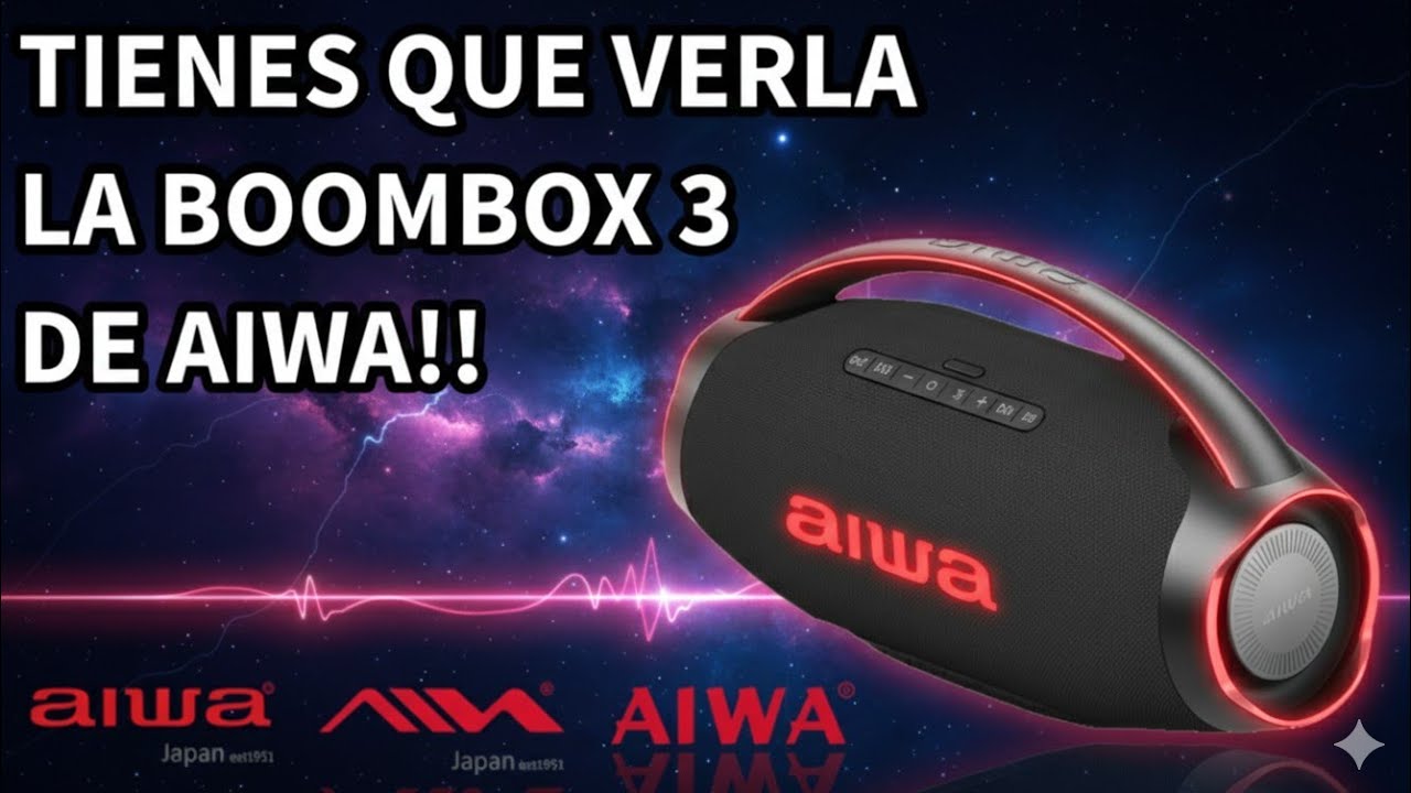 AIWA Party Power Boombox 130w (AWH51BT) buscaba cobre y encontré ¡ORO!