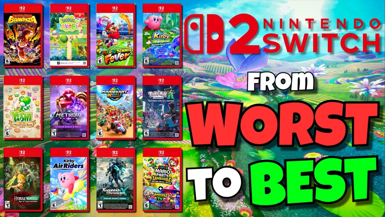 Рейтинг всех игр для Nintendo Switch 2: первый год!