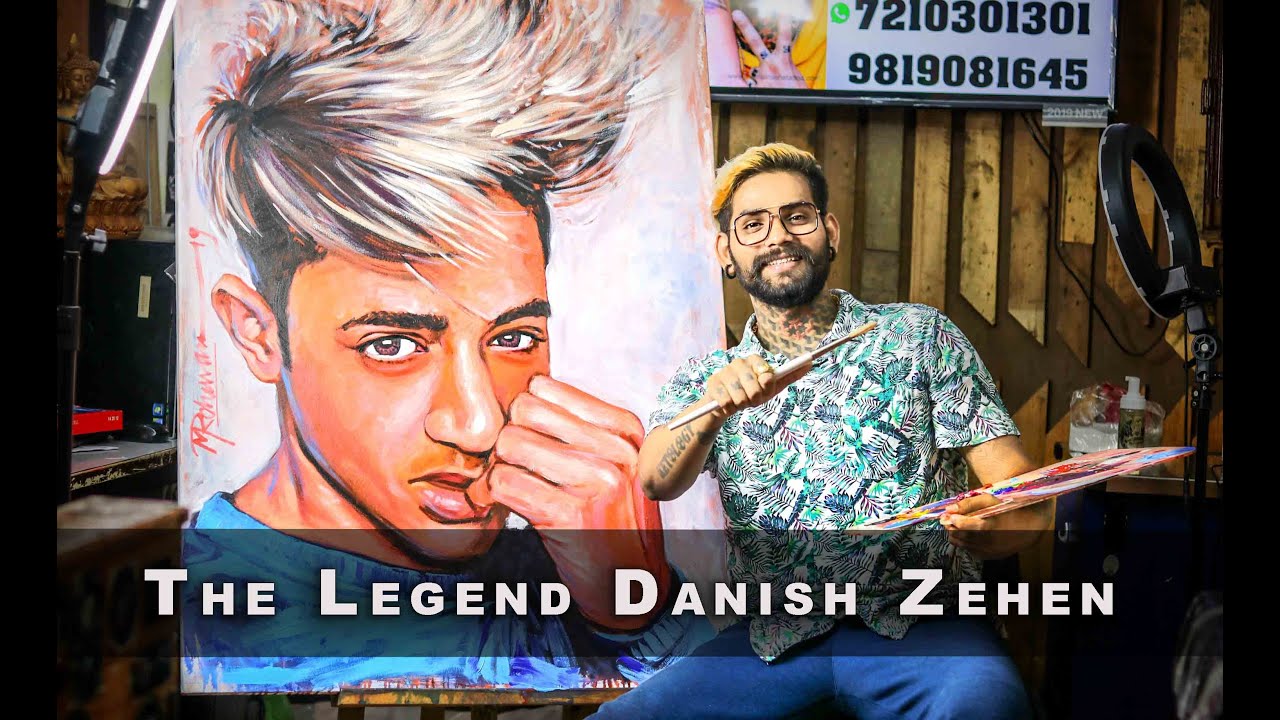The Legend Danish Zehen Face Painting | Mahesh Chavan | Painting Vloge