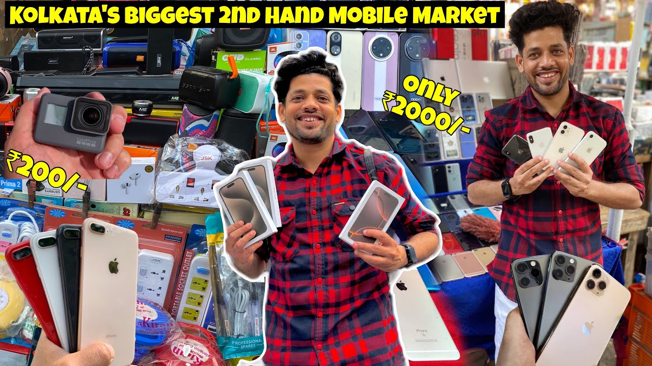 Kolkata Chandni Market | Kolkata's Biggest 2ndHand Mobile Market | iPhone Market Kolkata #iphone