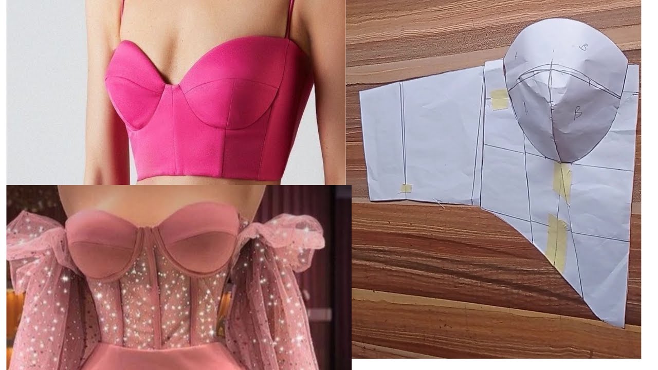 Drafting pattern for a corset with a Basque waistline |For beginners| #corsets