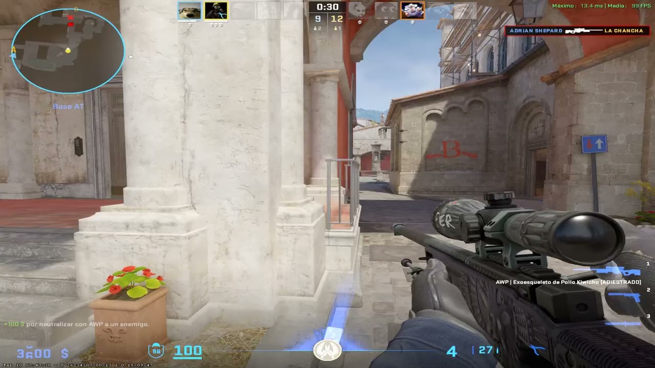Clutch inferno con awp pero igual por las huevas