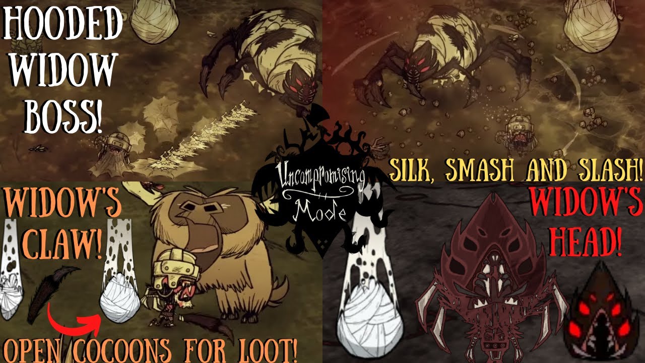 The Hooded Widow Boss Fight! New Spider Queen Boss! - Don't Starve Together Uncompromising Mode