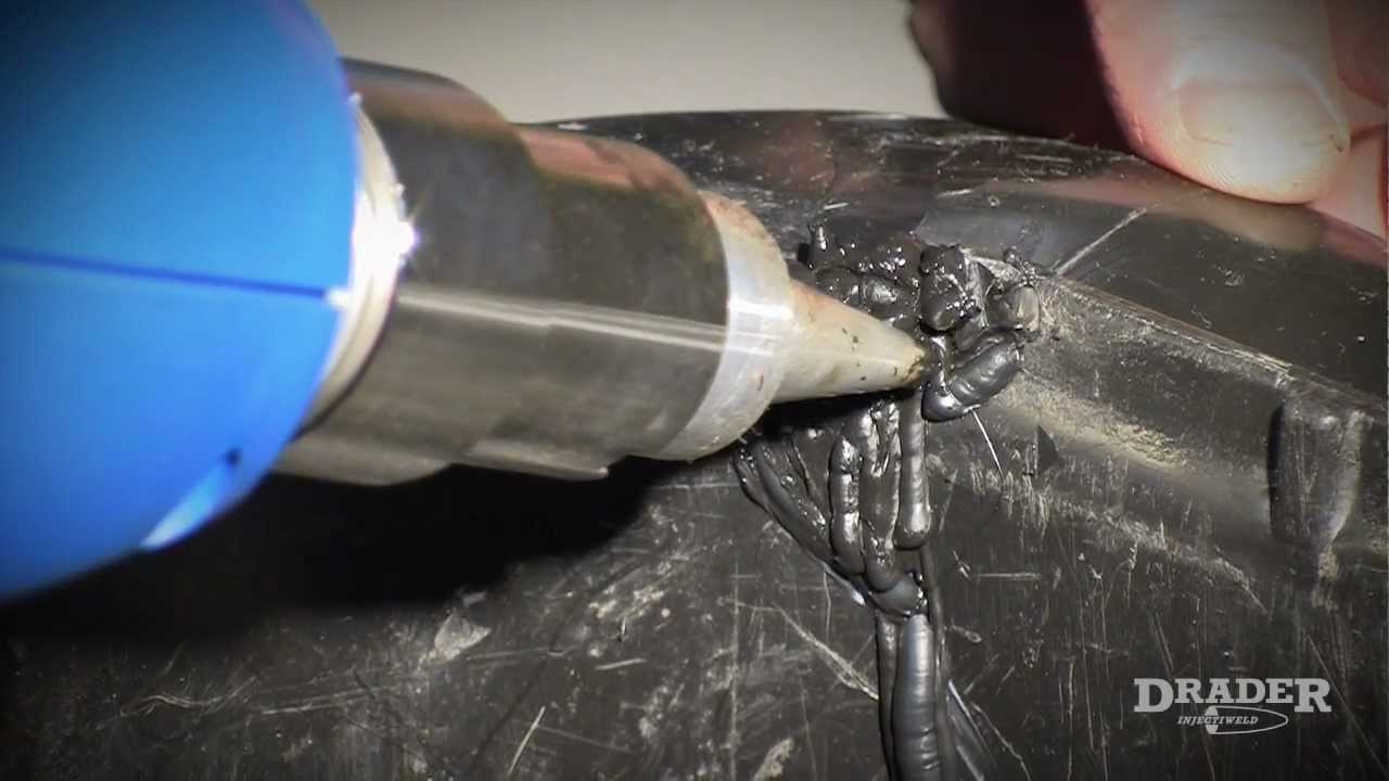 (ES) Reparacion de Plasticos - Como soldar plasticos para reparar un contenedor de basura