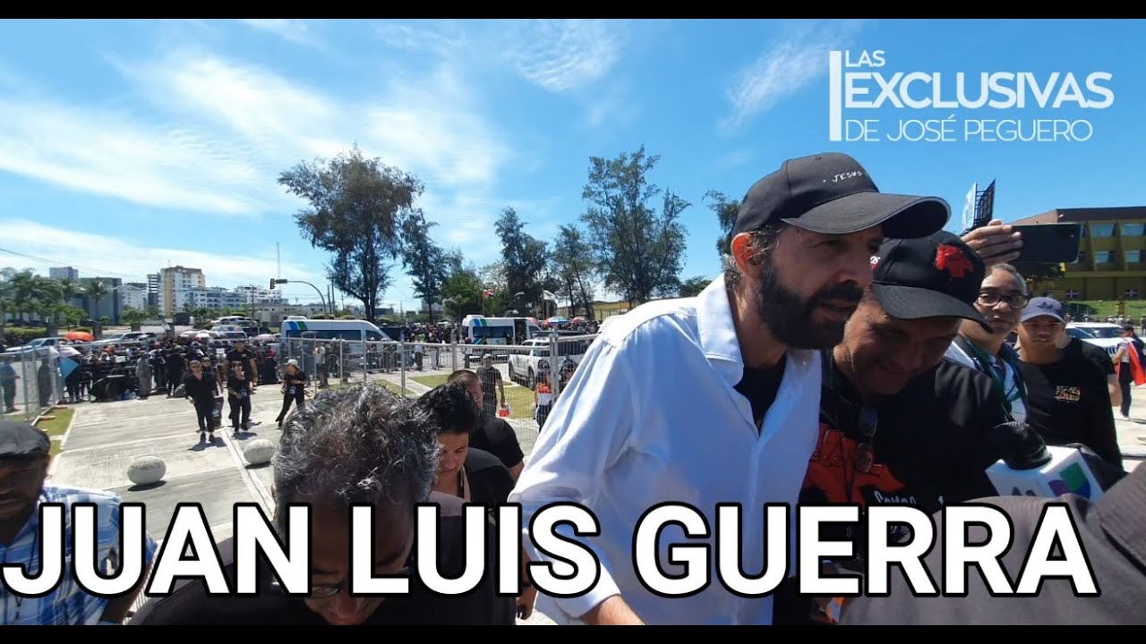 Así llegó Juan Luis Guerra a la Plaza de la Bandera
