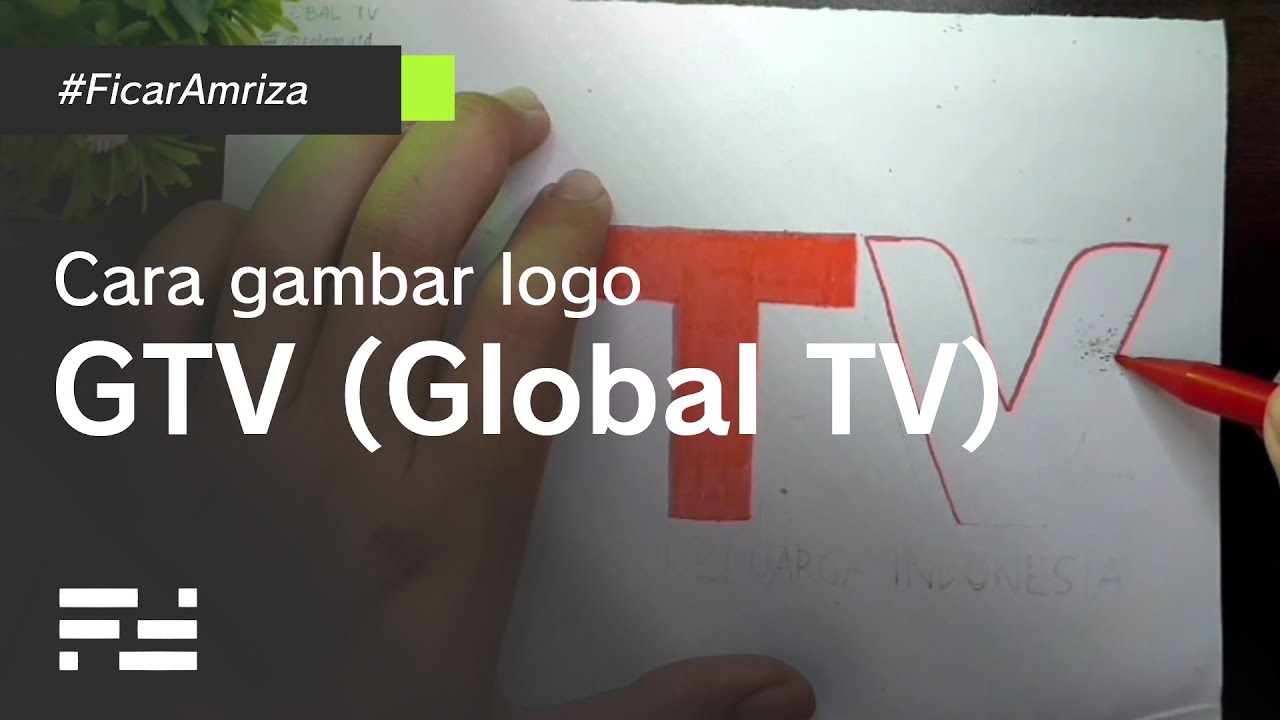 Cara gambar logo GTV