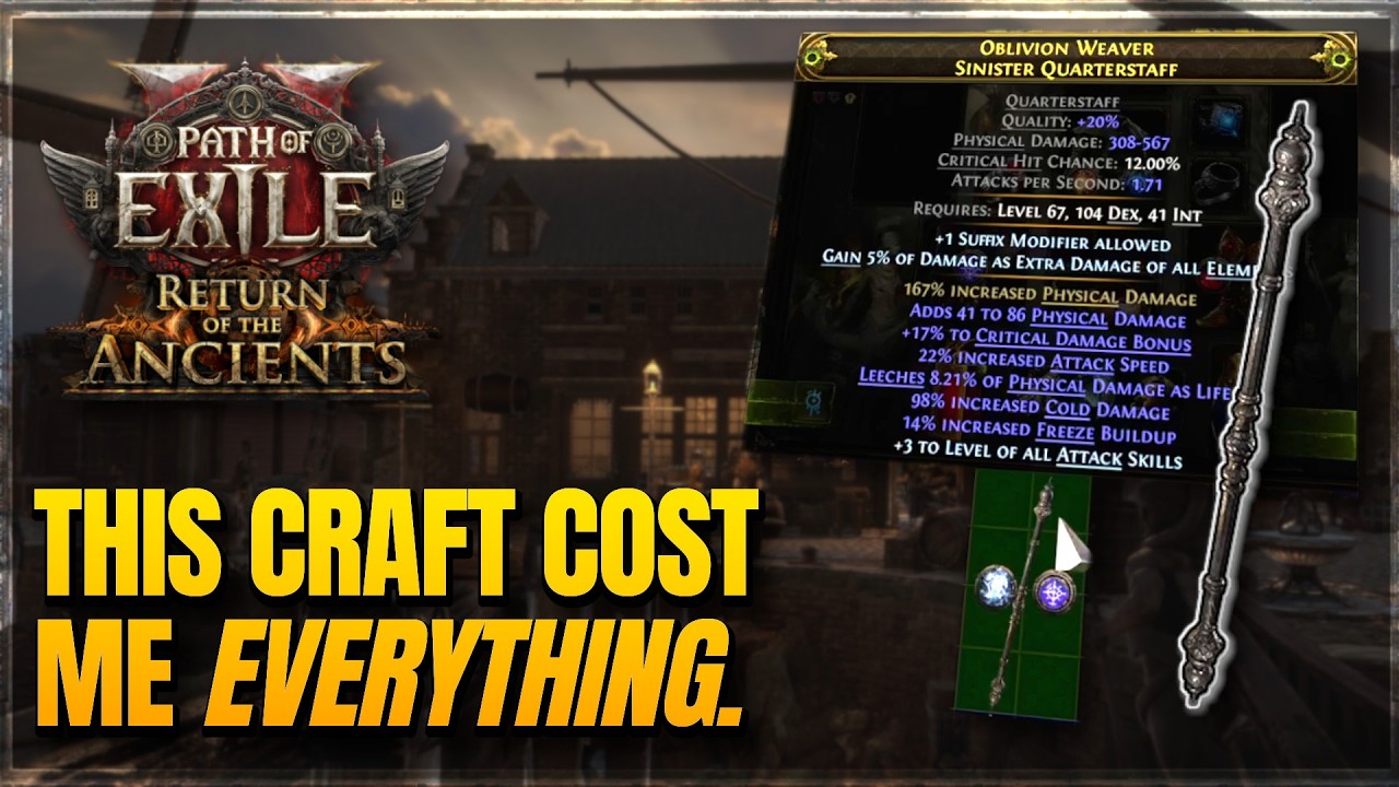 PoE 2 0.5 - Crafting an Eventide Petals Staff (Budget and Expensive)