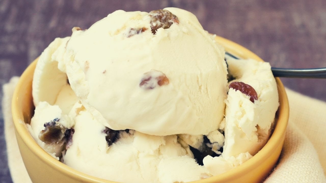 MY JAMAICAN RUM & RAISINS  ICE CREAM RECIPE | Chef Ricardo Cooking